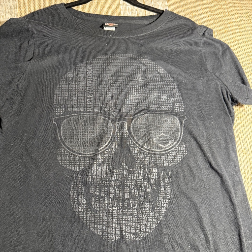 NWOT Harley-Davidson G Willie Black Tops size L